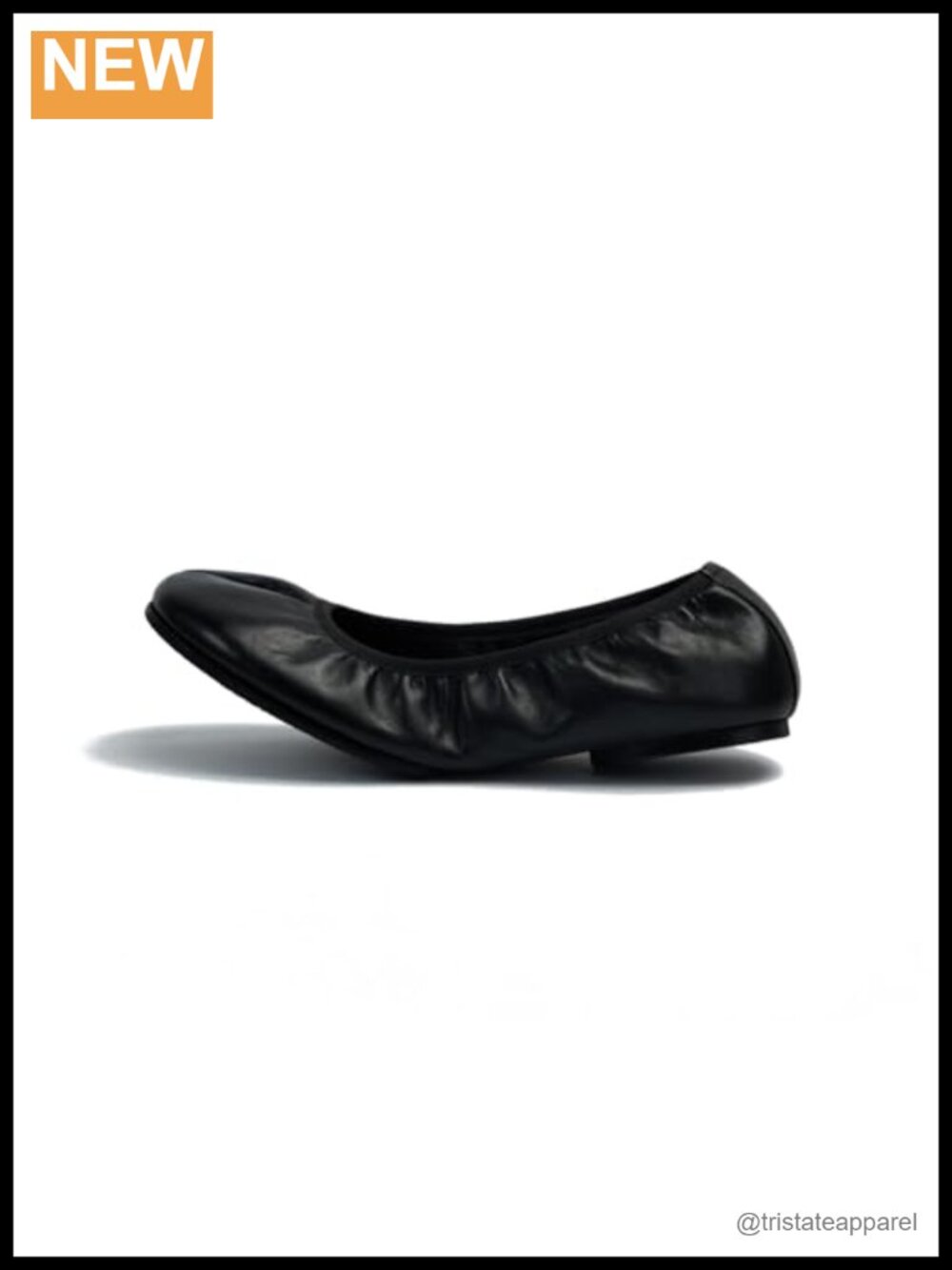 Genuine Leather Ruched Tabi Split Toe Flats Ballet Comfort Slip On